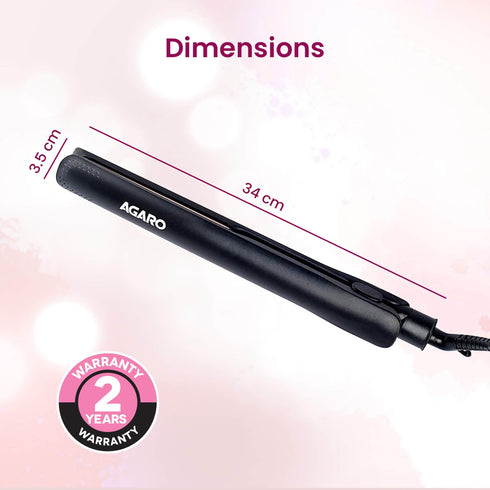 HS1907 Hair Straightner - Black